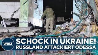 PUTINS KRIEG: Schock in Ukraine! Heftiger Angriff von Russland auf Odessa