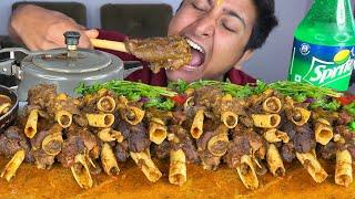 MUTTON ASMR & MUTTON CUTTING :2.5kg MUTTON NALLI & MUTTON MARROW WITH RICE, MUTTON EATING CHALLENGE