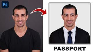 How to Create Professional & Standard PASSPORT PHOTO in Photoshop