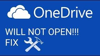 OneDrive won't open, start, or install. FIX for Windows 10