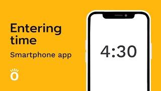 Entering time | Knowify smartphone app