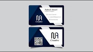 professional Modern office business card design in Learn CorelDRAW - with trend coreldraw 2022