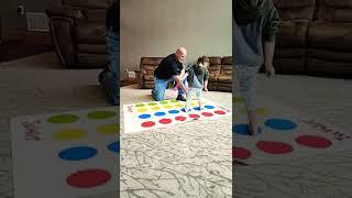 CUTE 3 YEAR OLD GIRL PLAYING TWISTER GAME ASMR #shorts #short #twister #game #shortsfeed #shortfeed