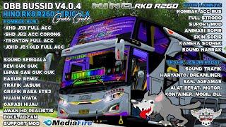 Obb V4.0.4 Hino RK8 R260 Serigala Guk Guk - Full Rombak Acc Mbois | Bus Simator Indonesia