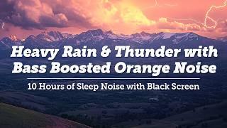 10 Hours of Heavy Dripping Rain with Deep Thunder | Black Screen for Sleep, Relaxation, and Focus