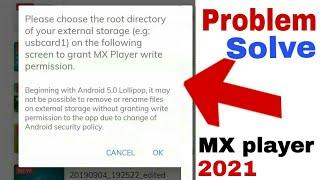 Mx Player Video not Deleting Problem Solve | Mx Player me Video kaise Delete kare