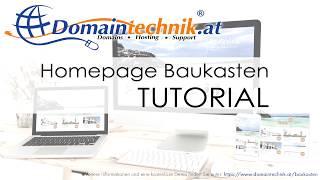 Domaintechnik® Homepage Designer Basics