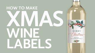 Christmas Wine Labels