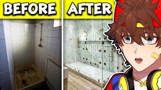 INSANE SHOWER RENOVATION!! | Kenji Reacts