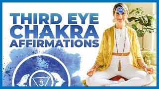 5 Min Guided Meditation | Third Eye Chakra Affirmations for Intuition