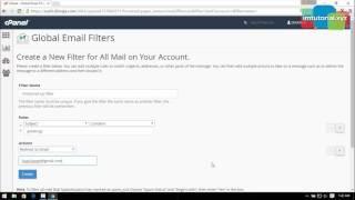 How To Set Global Email Filters in Cpanel