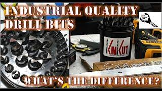 KnKut Drill Bit Buddy; Professional Industrial Quality Drill Bits; USA Made; What's the Difference?