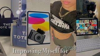 VLOG: IT’S 2023 | Improving Myself ! Getting my Camera & IPad, Gym, VisionBoard, Healthy Habits, etc