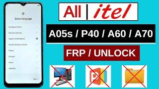 All itel Frp Bypass A05s/P40/A60/A70 Android 12/13 Without PC | All itel Google Account Bypass