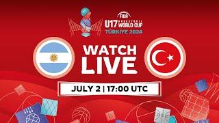 Group Phase | Argentina v Türkiye | Full Basketball Game | FIBA U17 Basketball World Cup 2024