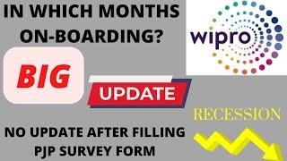 WIPRO ONBOARDING UPDATE|| RECESSION EFFECT|| ELITE, WILP, SIM UPDATE