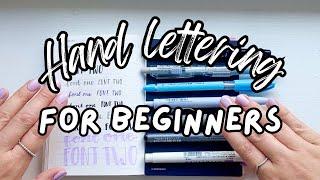 Hand Lettering for Beginners *NO BRUSH PEN NEEDED*