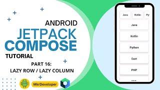 16 - LAZY ROW / LAZY COLUMN - Jetpack Compose - Android Studio