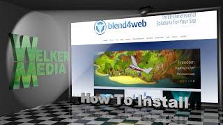 Installing Blend4Web to Export WebGL From Blender