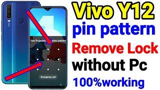 Vivo y12 pattern lock remove no computer 2024 // how to unlock pattarn vivo y12 2024