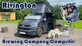 Staying at Rivington Brewing Company in our VW Campervan