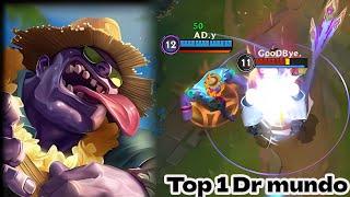 Wild Rift Dr mundo - Top 1 Dr mundo Gameplay Rank Grandmaster