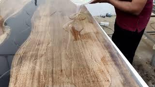 Epoxy dining table | Epoxy table making | Epoxy art