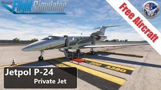 Freeware Aircraft - Jetpol P-24 Private Jet - Flight/Review - Microsoft Flight Simulator 2020