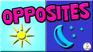 OPPOSITES for KIDS! (Opposite Words Vocabulary Builder) | Learning Videos for Preschoolers