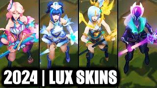 ALL LUX SKINS SPOTLIGHT 2024 | League of Legends