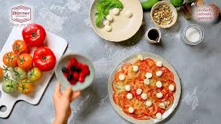 Selbstgemachtes hauchdünnes Tomaten-Carpaccio mit dem Börner V5 PowerLine Gemüsehobel