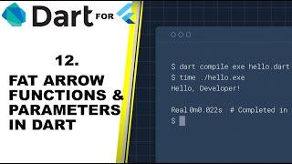 Dart for flutter tutorials for beginners - function fat-arrow parameters