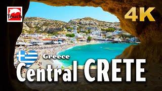 Central CRETE (Κρήτη), Greece 4K ► Top Places & Secret Beaches in Europe #touchgreece - Titles