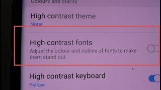 Samsung Galaxy S10 / S10+: How to Enable / Disable High Contrast Fonts