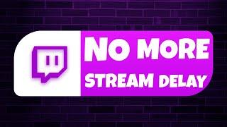 HOW TO GET NO DELAY WHEN STREAMING ON TWITCH! 2023 TUTORIAL!