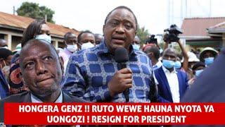 CONGRATULATIONS GENZ !!RUTO WACHA KUMALIZA VIJANA WEWE HAUNA NYOTA YA KUONGOZA !! UHURU MESSAGE