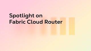 Spotlight on Fabric Cloud Router