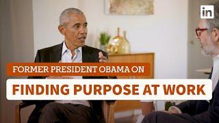 Barack Obama discusses finding joy and purpose at work with Ira Glass