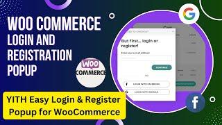 YITH Easy Login & Register Popup for WooCommerce Plugin Tutorial