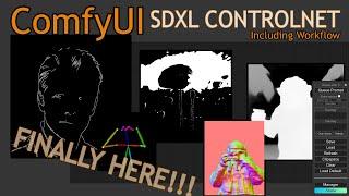 ComfyUI SDXL CONTROLNET FINALLY HERE!! workflow  #comfyui #stablediffusion #relight