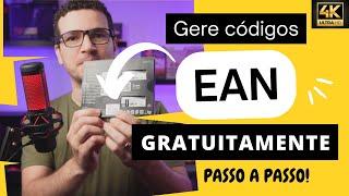 Como gerar Código de Barras Universal EAN 13 Grátis para os seus Produtos Físicos e Digitais! - 4k