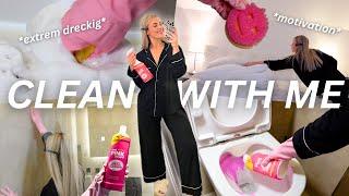 CLEAN WITH ME  *extremely dirty* | complete cleaning routine, motivation + products 🫧