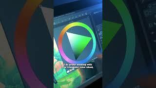 SQUARE or TRIANGULAR color picker. Which one is better? #art #shorts