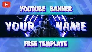 FREE YouTube Banner Template - Without Photoshop