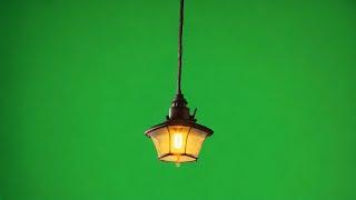 Hanging light effect green screen video | Green screen hanging light animation video