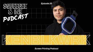 KENBLKWRK | Embroidery education digitising - how to start  | S02 E25 | Squeegee & Ink Podcast