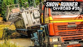 SNOWRUNNER #20: Ölbohranlage: SCHWERTRANSPORT durch Matsch in Michigan | OFFROAD Simulation