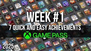 7 Quick and Easy Game Pass Achievements - Week 1 - Happy New Year!