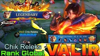 Kyo Kusanagi Valir New KOF x MLBB Collab Skin - Top Global Valir by Chik Releks - Mobile Legends