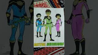 Dettol warrior / cartoon drawing / I am a dettol warrior / dettol soap / riz / Sara / Ali